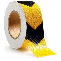 Self-adhesive reflective tape, orange, 5 m