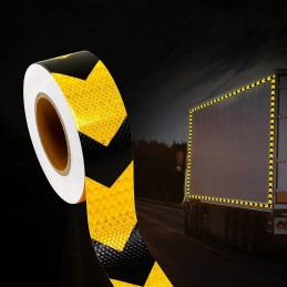 Self-adhesive reflective tape, orange, 5 m