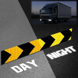 Self-adhesive reflective tape, orange, 5 m