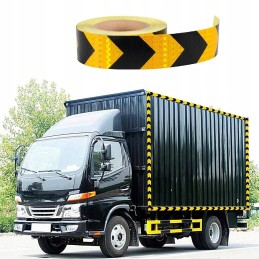 Self-adhesive reflective tape, orange, 5 m