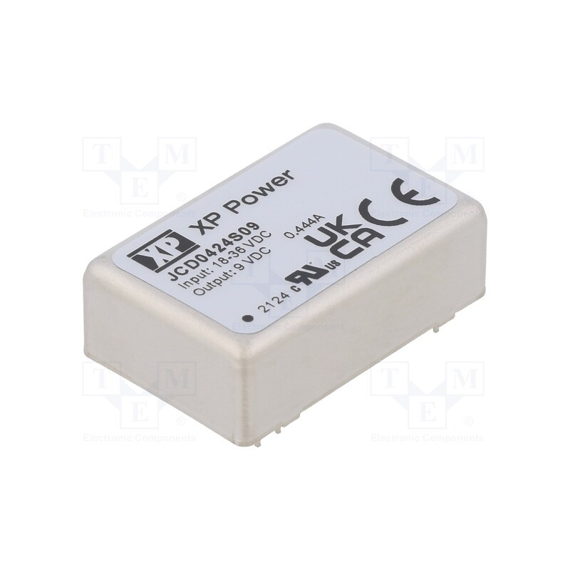 1 pcs x XP POWER - JCD0424S09 - Converter: DC/DC, 4W, Uin: 18÷36V, Uout: 9VDC, Iout: 444mA, 266kHz