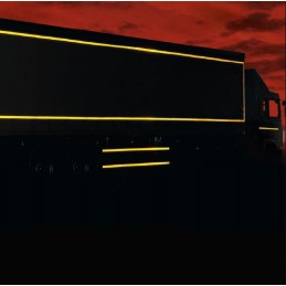 Orange self-adhesive reflective tape, 5 m