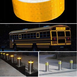 Orange self-adhesive reflective tape, 5 m