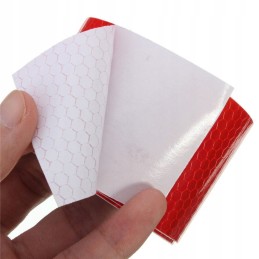 Self-adhesive warning tape, directional reflector, 5 m