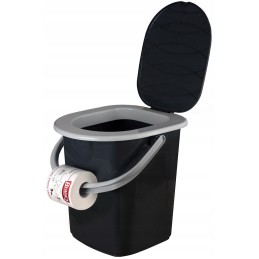 Portable tourist toilet, toilet bucket, 22 liters