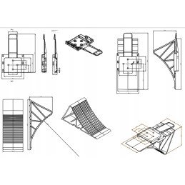 Wedge mounting under the wheel stop of a tow truck trailer