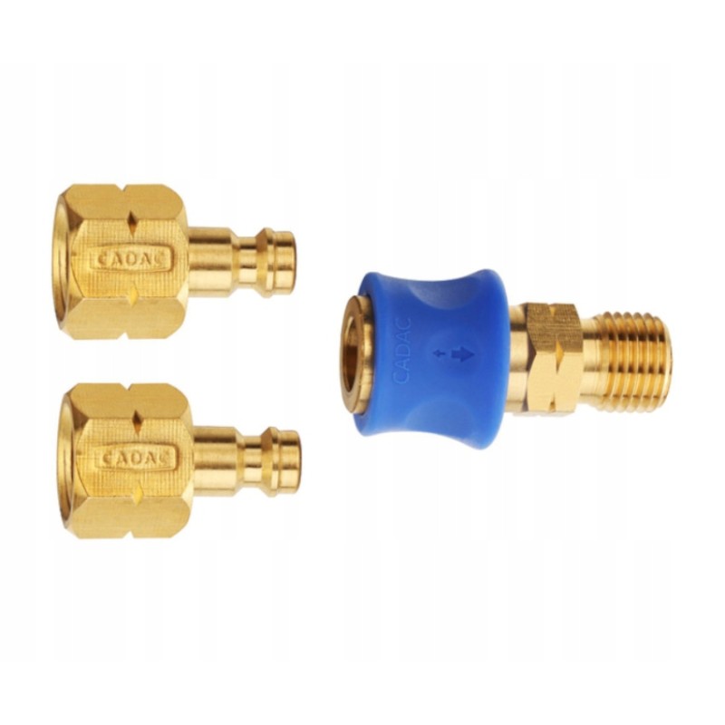 Cadac quick connector to connect the grill is simple