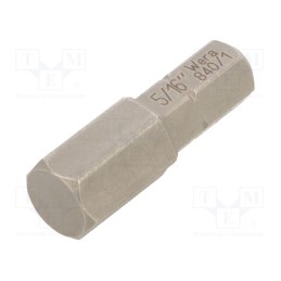 1 pcs x WERA - 5135077001 - Screwdriver bit, Hex Plus key, HEX 5/16', Overall len: 25mm