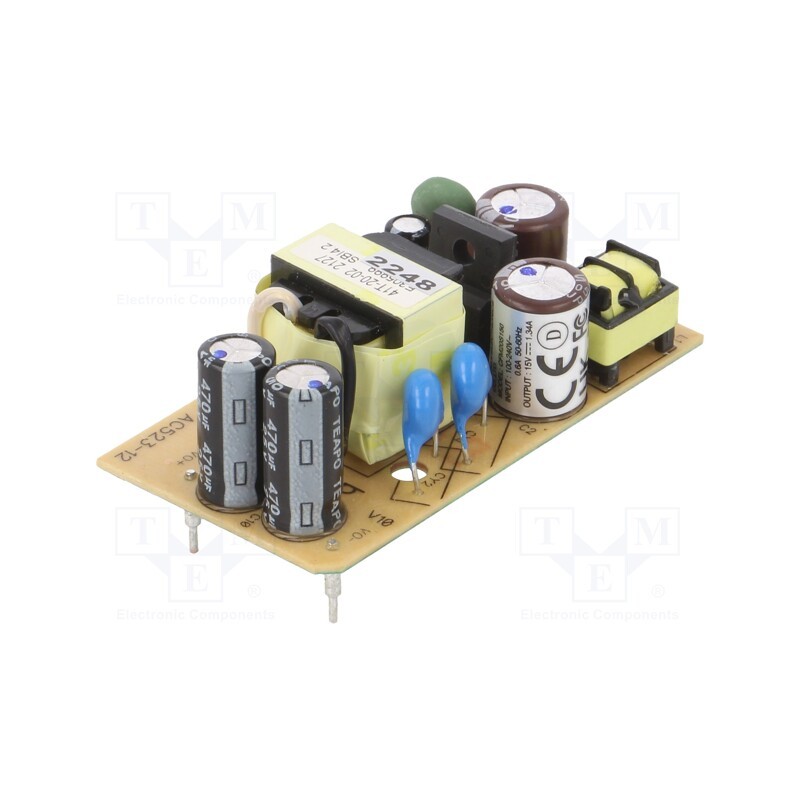 1 pcs x CINCON - CFM20S150 - Converter: AC/DC, 20W, 90÷264VAC, Usup: 120÷370VDC, Uout: 15VDC