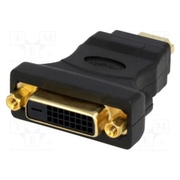 1 pcs x LOGILINK - AH0002 - Adapter, DVI-D (24+1) socket,HDMI plug, black