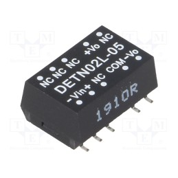 1 pcs x MEAN WELL - DETN02L-05 - Converter: DC/DC, 2W, Uin: 4.5÷5.5V, Uout: 5VDC, Uout2: -5VDC, SMD