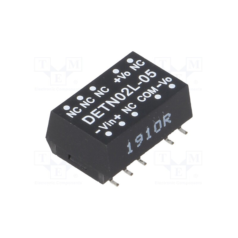 1 pcs x MEAN WELL - DETN02L-05 - Converter: DC/DC, 2W, Uin: 4.5÷5.5V, Uout: 5VDC, Uout2: -5VDC, SMD