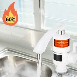 Electric water heater bathroom faucet camping 3000w LCD white