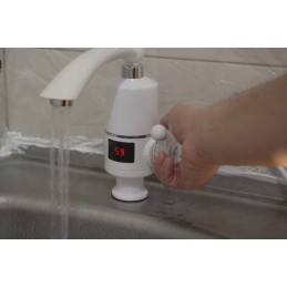 Electric water heater bathroom faucet camping 3000w LCD white