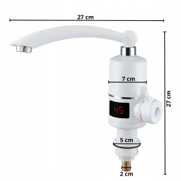 Electric water heater bathroom faucet camping 3000w LCD white