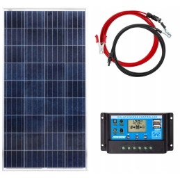 Solar kit 180w 12v regulator 10a 4m cables