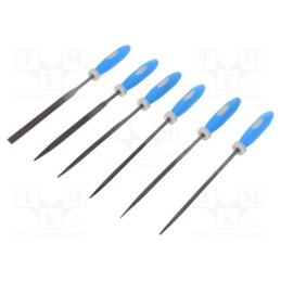 1 set x MEGA - 32016 - Kit: files, needle, Number of files: 6, Overall len: 160mm, 100mm