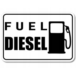 Fuel marking sticker fuel diesel crude oil on