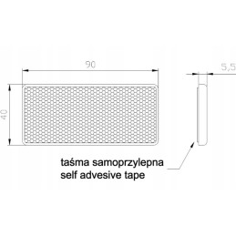 set of reflective triangle lamps for trailers