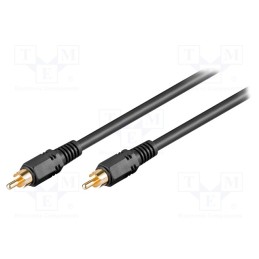1 pcs x Goobay - 50338 - Cable, RCA plug,both sides, 15m, Plating: nickel plated