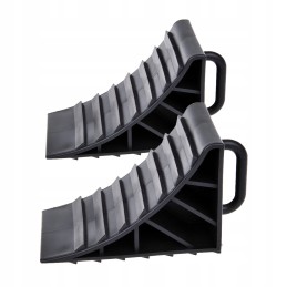Strong wheel chocks with handle, 2 pcs