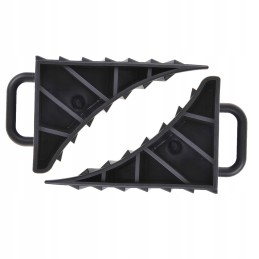 Strong wheel chocks with handle, 2 pcs