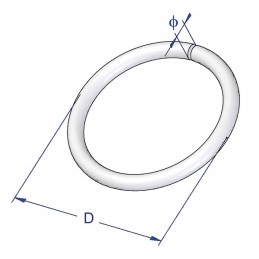 Kolko tarpaulin hanger, diameter 20 mm, galvanized, 50 pcs