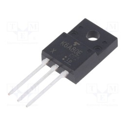 1 pcs x TOSHIBA - TK6A80E,S4X(S - Transistor: N-MOSFET, unipolar, 800V, 6A, Idm: 18A, 45W, TO220FP