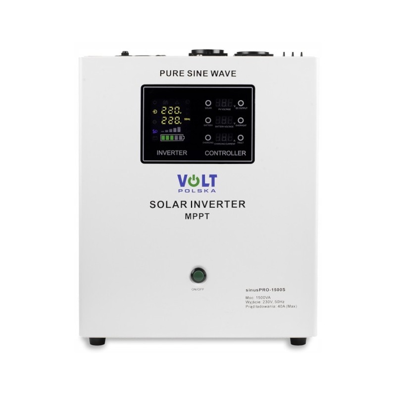 Solar inverter volt sinus pro 1500s 12v mppt 40a