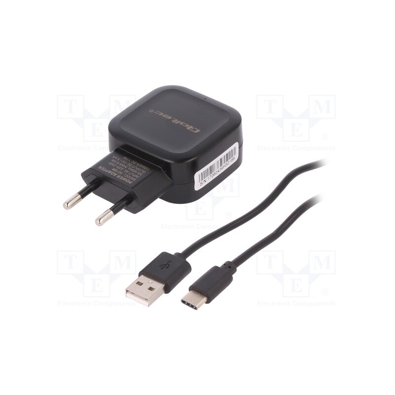 1 pcs x QOLTEC - 50188 - Power supply: switched-mode, mains power supply,plug,charger