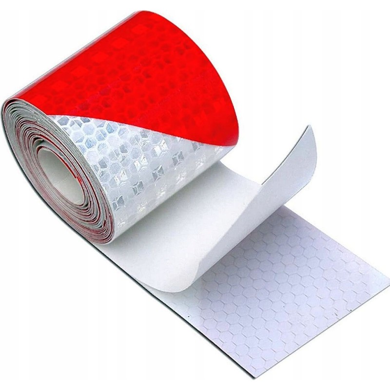 Reflective, self-adhesive warning tape, 5m