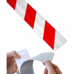 Reflective, self-adhesive warning tape, 5m