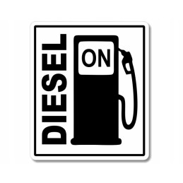 Fuel marking sticker fuel diesel crude oil on