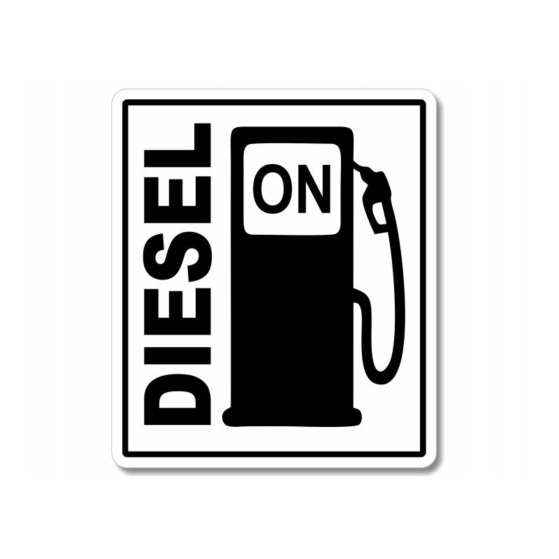 Fuel marking sticker fuel diesel crude oil on