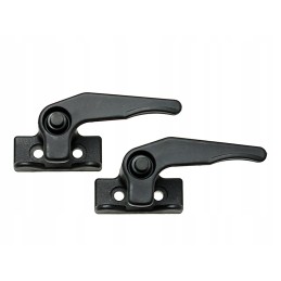 Window handles, 2 pieces, glass bolt closure