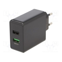 1 pcs x Goobay - 44956 - Power supply: switched-mode, plug, 5VDC,, 28W, Plug: EU, Out: USB x2