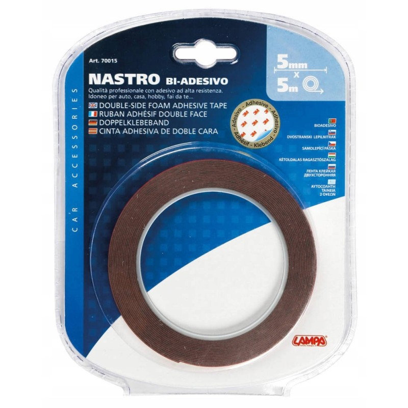 Thin double-sided tape 5 m x 5 mm lamp