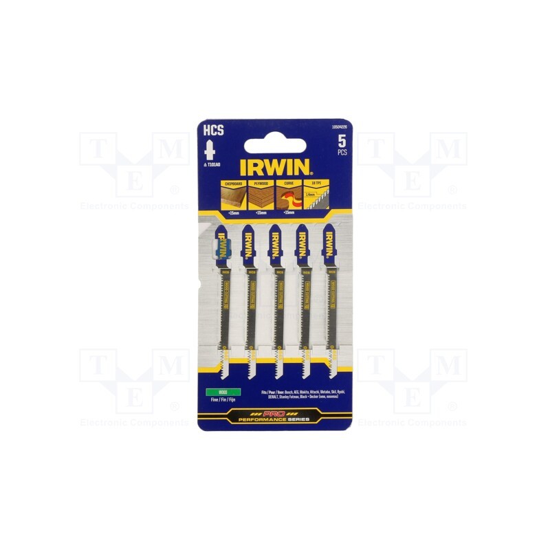 1 pcg x IRWIN - 10504226 - Hacksaw blade, wood,jigsaw, 83mm, 20teeth/inch, 5pcs.
