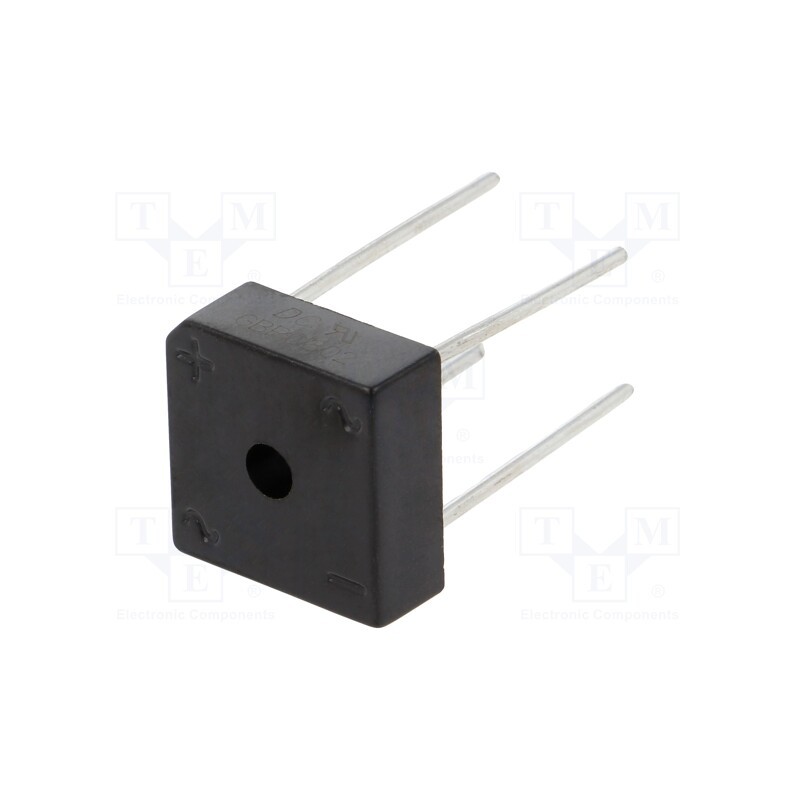 1 pcs x DC COMPONENTS - GBPC802 - Bridge rectifier: single-phase, Urmax: 200V, If: 8A, Ifsm: 175A