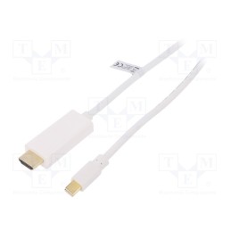1 pcs x LOGILINK - CV0123 - Cable, DisplayPort 1.2, HDMI plug,mini DisplayPort plug, 2m