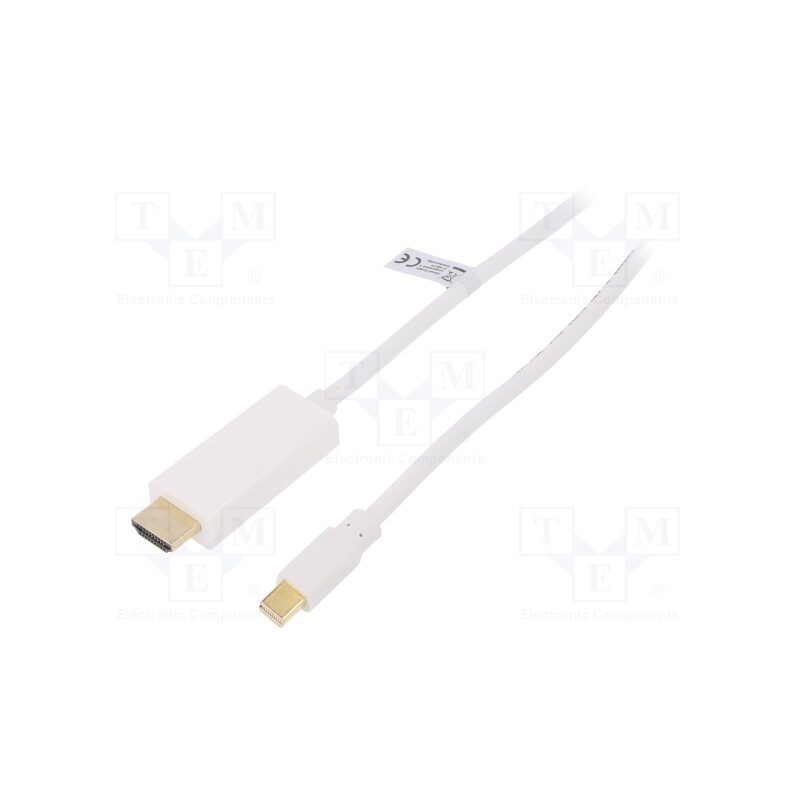 1 pcs x LOGILINK - CV0123 - Cable, DisplayPort 1.2, HDMI plug,mini DisplayPort plug, 2m