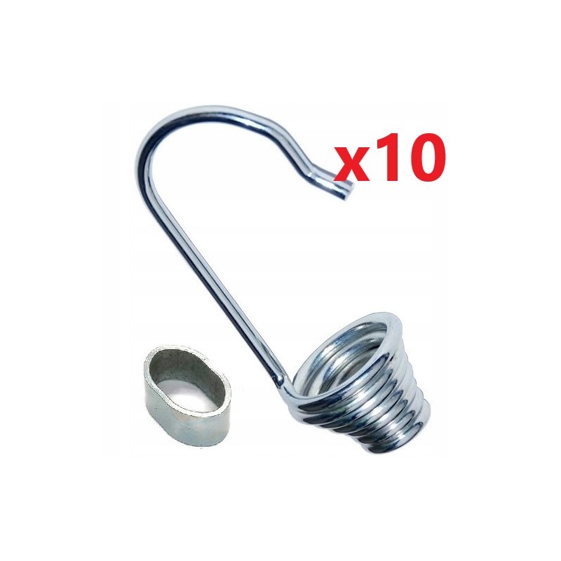 Spring hook, expander spring 6, sleeve 10