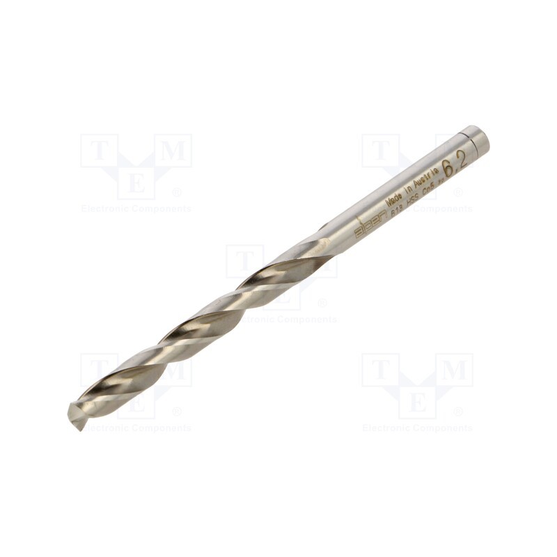 1 pcs x ALPEN-MAYKESTAG - 61300620100 - Drill bit, for metal, Ø: 6.2mm, L: 101mm, Working part len: 63mm