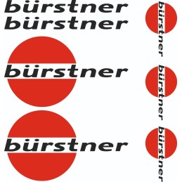 Burstner sticker logo set of camping stickers