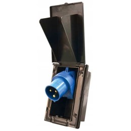 Cee external electrical socket 230v 16a black