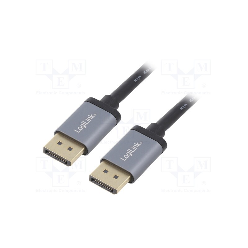 1 pcs x LOGILINK - CDA0103 - Cable, DisplayPort 1.2,HDCP 1.3, DisplayPort plug,both sides