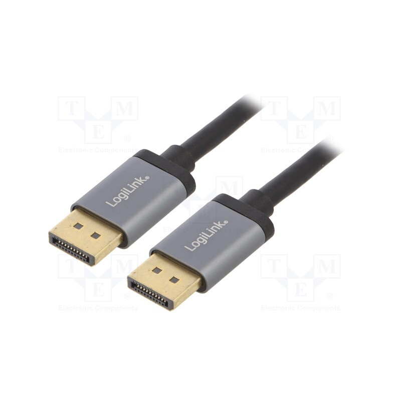 1 pcs x LOGILINK - CDA0100 - Cable, DisplayPort 1.2,HDCP 1.3, DisplayPort plug,both sides