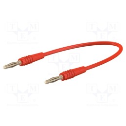 1 pcs x STu00c4UBLI - 28.0047-01522 - Test lead, 60VDC, 30VAC, 10A, banana plug 2mm,both sides, red