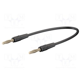 1 pcs x STu00c4UBLI - 28.0047-01521 - Test lead, 60VDC, 30VAC, 10A, banana plug 2mm,both sides, black