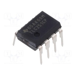 1 pcs x TEXAS INSTRUMENTS - TLC251CP - IC: operational amplifier, 1.7MHz, Ch: 1, DIP8, , IB: 600pA